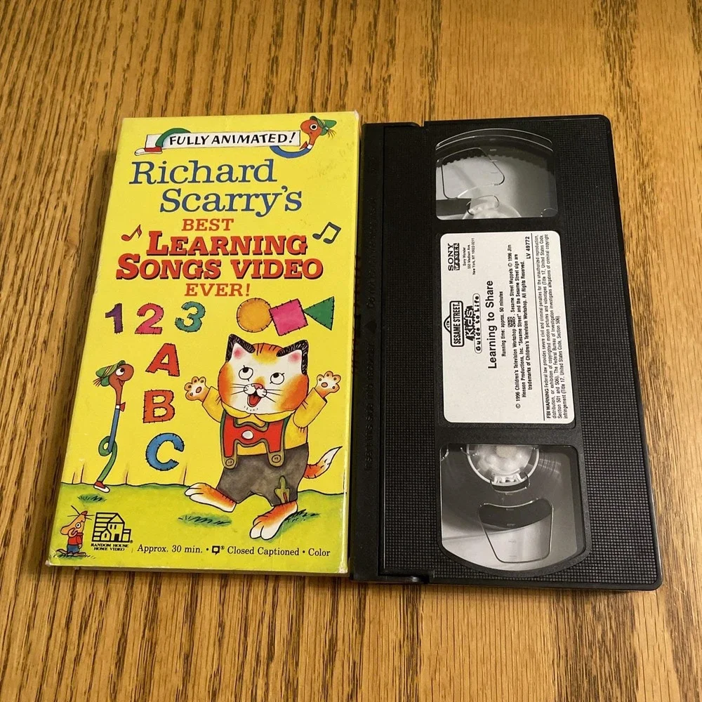 Richard Scarrys Best Learning Songs Video Ever (VHS, 1993)